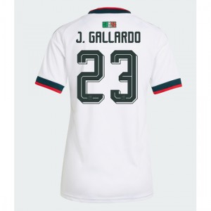 Meksiko Jesus Gallardo #23 Jalkapallovaatteet Naisten Vieraspaita MM-kisat 2026 Lyhythihainen